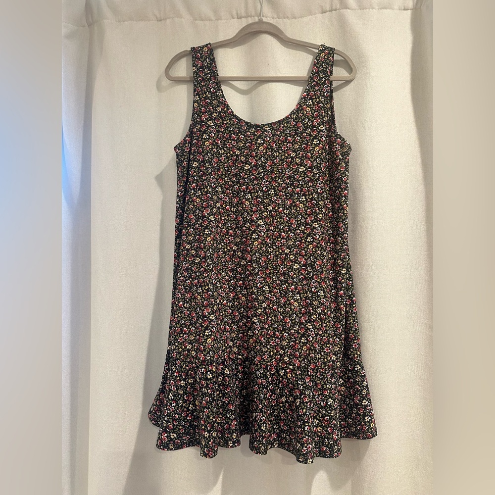 Mango basics Floral Sleeveless Dress